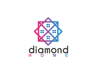 Projektowanie logo dla firmy, konkurs graficzny diamond home